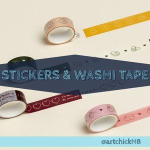 Stickers, Happy Planner Accessories, & Washi Tape